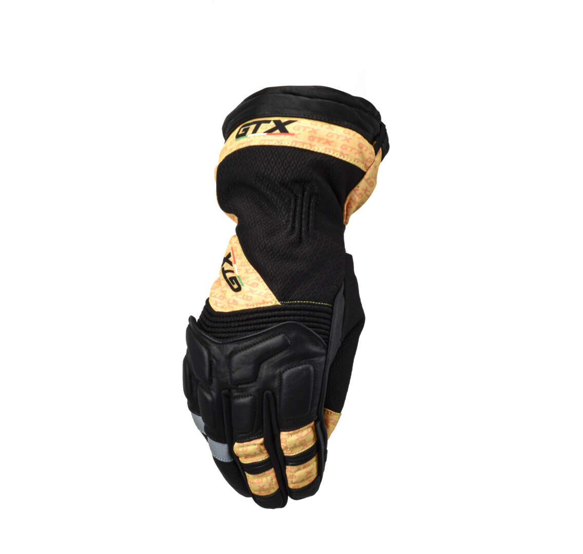Перчатки для снегохода GTX №2 black-yellow (XL)