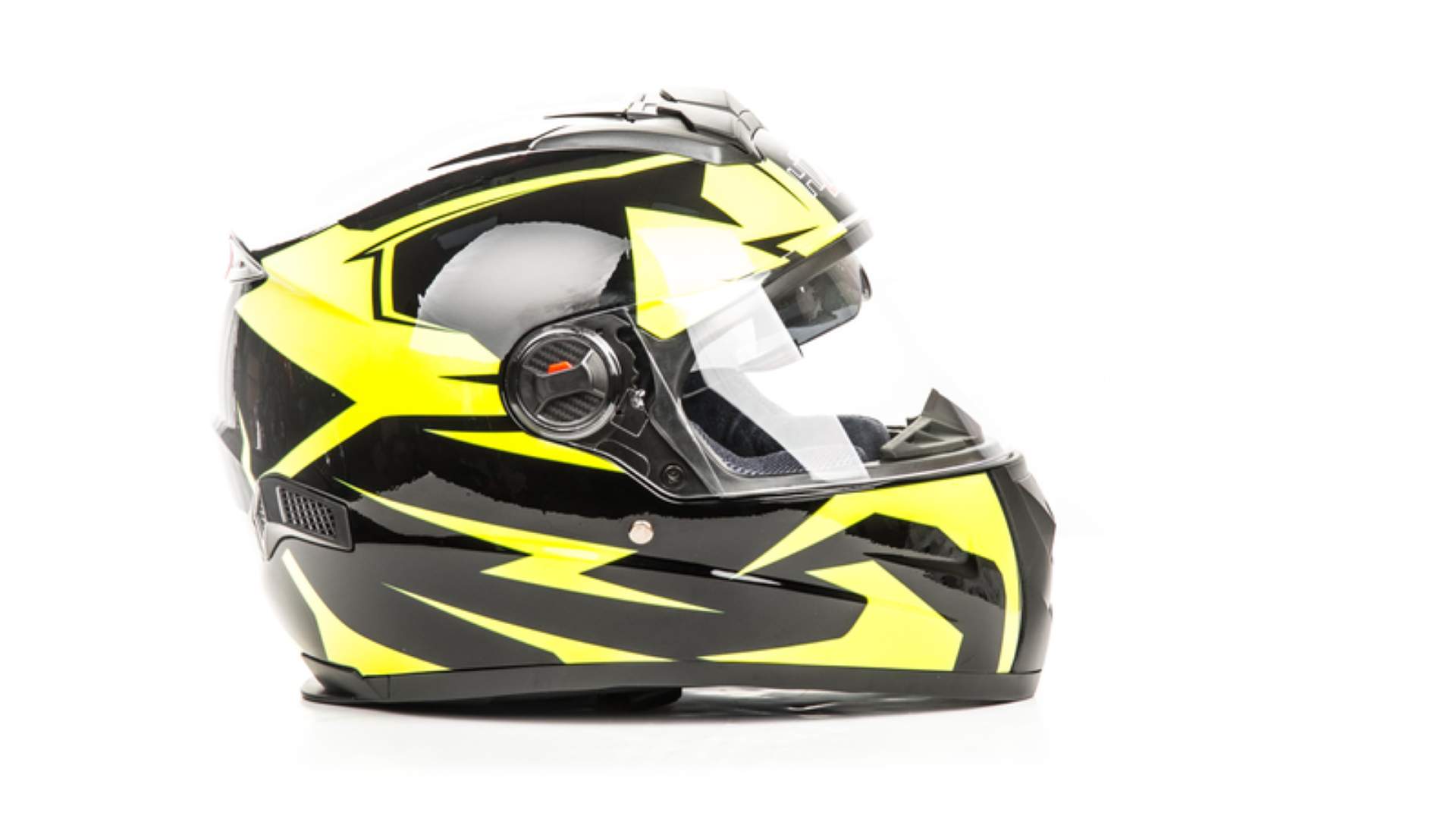 Шлем мото интеграл HIZER B561 №1 (XL)  black/yellow